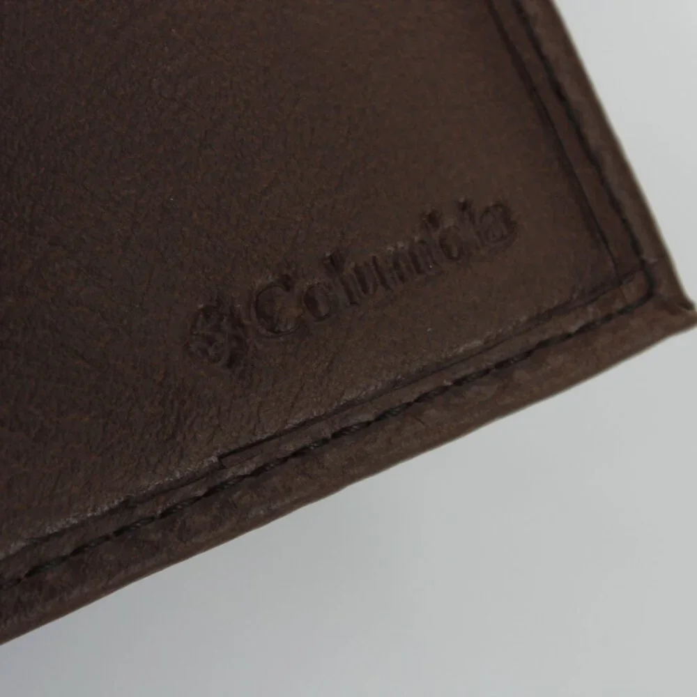 Columbia Men's‎ Leather Trifold Wallet - Brown - Original Packaging